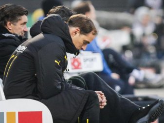 BVB-Trainer Thomas Tuchel war über die Leistung seiner Mannschaft sehr enttäuscht. Foto: Frank Rumpenhorst