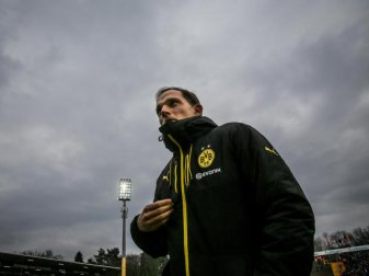Thomas Tuchel bezeichnet die drohende Sperrung der Südtribüne als «ein Drama». Foto: Frank Rumpenhorst Thomas Tuchel bezeichnet die drohende Sperrung der Südtribüne als «ein Drama». Foto: Frank Rumpenhorst