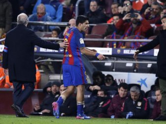 Luis Suárez war vom Verband für die nächsten zwei Pokalpartien gesperrt worden. Foto: Manu Fernandez Luis Suárez war vom Verband für die nächsten zwei Pokalpartien gesperrt worden. Foto: Manu Fernandez