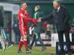 Ancelotti (r.) erwartet Riberys Rückkehr gegen den HSV
