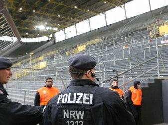 Die Südtribüne bleibt heute leer