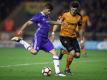 Chelseas Diego Costa (l) entschied mit seinem 2:0 das Pokalspiel gegen Wolverhampton. Foto: Nick Potts