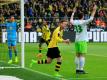 Lukasz Piszczek jubelt nach dem 1:0 für den BVB