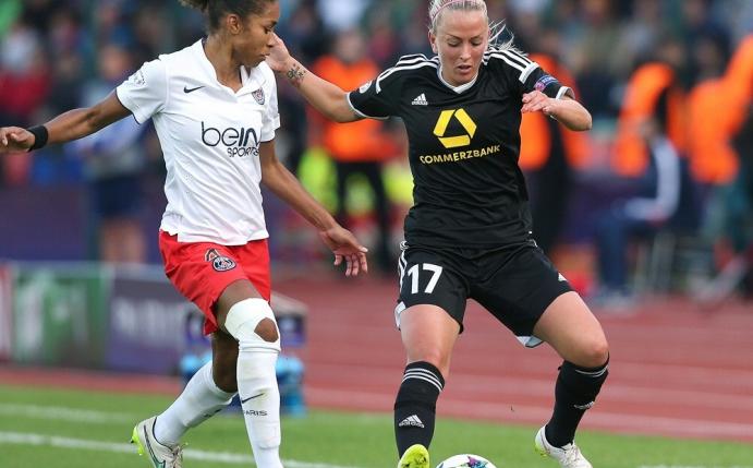Mandy Islacker (r.) erzielte beide Tore gegen Gladbach