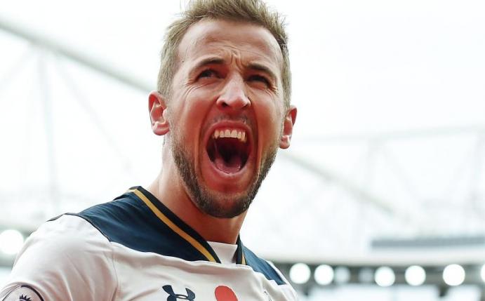 Tottenhams Stürmer Harry Kane erzielte gegen Fulham alle drei Treffer. Foto: Andy Rain