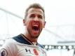 Tottenhams Stürmer Harry Kane erzielte gegen Fulham alle drei Treffer. Foto: Andy Rain