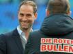 Der Leipziger Clubchef Oliver Mintzlaff sieht einer möglichen Champions-League-Teilnahme positiv entgegen. Foto: Hendrik Schmidt