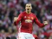 Zlatan Ibrahimovic führte Manchester United zum Sieg im Ligapokal. Foto: Joel Marklund