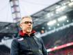 Kölns Trainer Peter Stöger hofft beim Spiel gegen den FC Bayern die Heimserie verlängern zu können. Foto: Marius Becker