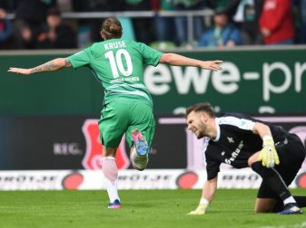 Werder-Stürmer Max Kruse traf doppelt gegen Darmstadt. Foto: Carmen Jaspersen Werder-Stürmer Max Kruse traf doppelt gegen Darmstadt. Foto: Carmen Jaspersen