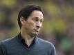 Leverkusens Trainer Roger Schmidt muss um seinen Job fürchten. Foto: Bernd Thissen