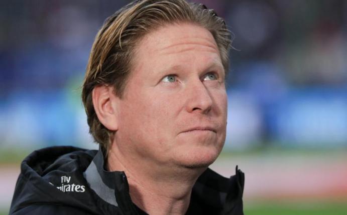 Trainer Markus Gisdol könnte beim HSV bald seinen Vertrag verlängern. Foto: Axel Heimken