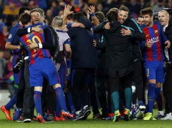 Freude pur bei den Katalanen nach dem historischen Sieg Freude pur bei den Katalanen nach dem historischen Sieg