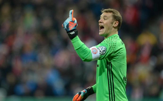 Bayern-Torwart Manuel Neuer musste gegen Frankfurt keinen Gegentreffer hinnehmen. Foto: Andreas Gebert