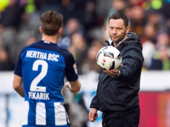 Coach Pal Dardai und seine Hertha haben noch kein Bundesliga-Spiel nach Pausenführung verloren. Foto: Soeren Stache Coach Pal Dardai und seine Hertha haben noch kein Bundesliga-Spiel nach Pausenführung verloren. Foto: Soeren Stache