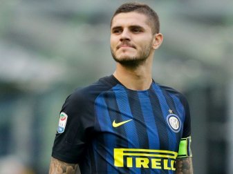 Mauro Icardi erzielt bei Inters Sieg einen Hattrick Mauro Icardi erzielt bei Inters Sieg einen Hattrick