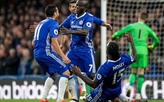 N'golo Kanté (M.) erzielte das goldene Tor