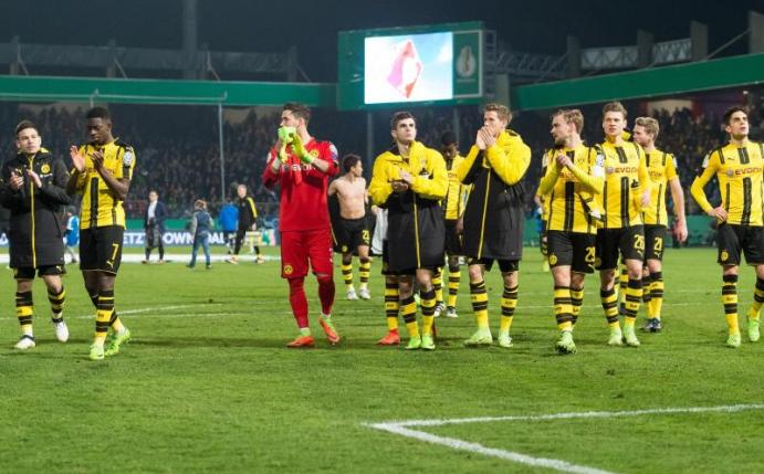 Nach dem am Ende klaren Sieg im Pokal-Viertelfinale geht es für Borussia Dortmund wieder gegen den FC Bayern. Foto: Guido Kirchner