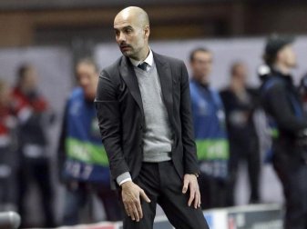 Trainer Pep Guardiola scheiterte mit Manchester City bereits im Achtelfinale der Champions League. Foto: Claude Paris Trainer Pep Guardiola scheiterte mit Manchester City bereits im Achtelfinale der Champions League. Foto: Claude Paris
