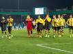 Borussia Dortmund trifft im Pokal-Halbfinale am 26. April auf den FC Bayern. Foto: Guido Kirchner/Archiv
