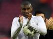 Anthony Modeste hat sich den Ball, den er gegen Hertha drei Mal ins Tor beförderte, als Trophäe gesichert. Foto: Federico Gambarini