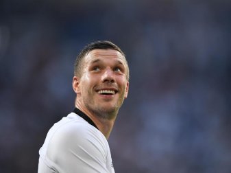 Lukas Podolski steht vor seinem letzten Spiel für Deutschland. Foto: Marius Becker Lukas Podolski steht vor seinem letzten Spiel für Deutschland. Foto: Marius Becker