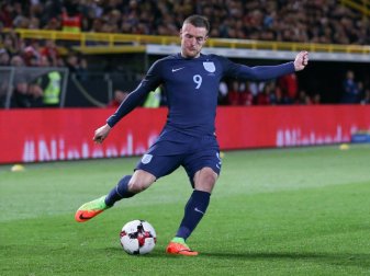 Jamie Vardy erzielte den zweiten Treffer Jamie Vardy erzielte den zweiten Treffer