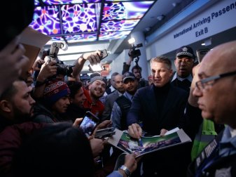 Begeisternder Empfang für Schweinsteiger in Chicago Begeisternder Empfang für Schweinsteiger in Chicago