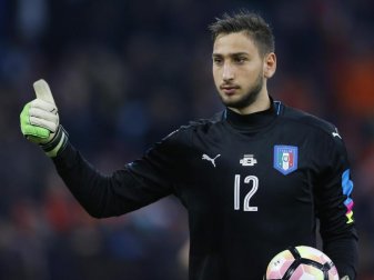 Gianluigi Donnarumma stand gegen die Niederlande im italienischen Tor. Foto: Peter Dejong Gianluigi Donnarumma stand gegen die Niederlande im italienischen Tor. Foto: Peter Dejong