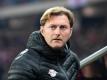 RB-Trainer Ralph Hasenhüttl will mit seiner Mannschaft die Durststrecke beenden. Foto: Hendrik Schmidt