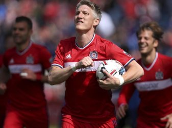 Bastian Schweinsteiger traf bei seinem MLS-Debüt. Foto: Rafael Alvarez Bastian Schweinsteiger traf bei seinem MLS-Debüt. Foto: Rafael Alvarez
