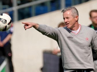 Trainer Jens Keller will mit dem 1. FC Union Berlin aufsteigen. Foto: Peter Steffen Trainer Jens Keller will mit dem 1. FC Union Berlin aufsteigen. Foto: Peter Steffen