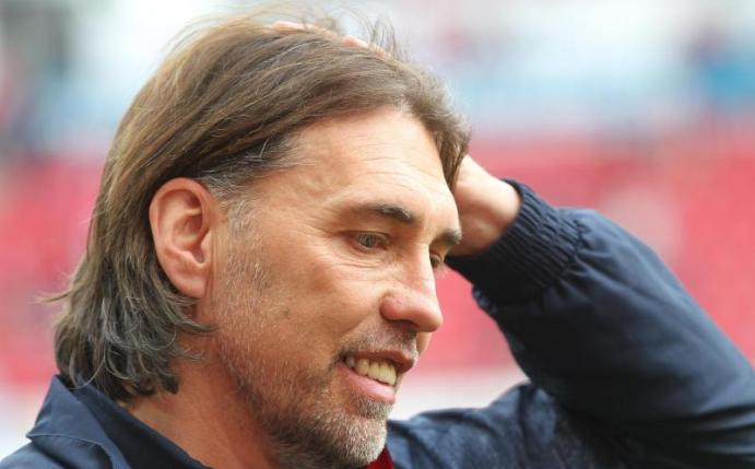 Trainer Martin Schmidt gefällt die Rolle von Mainz als Außenseiter im Spiel gegen RB Leipzig. Foto: Thomas Frey