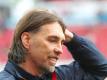 Trainer Martin Schmidt gefällt die Rolle von Mainz als Außenseiter im Spiel gegen RB Leipzig. Foto: Thomas Frey
