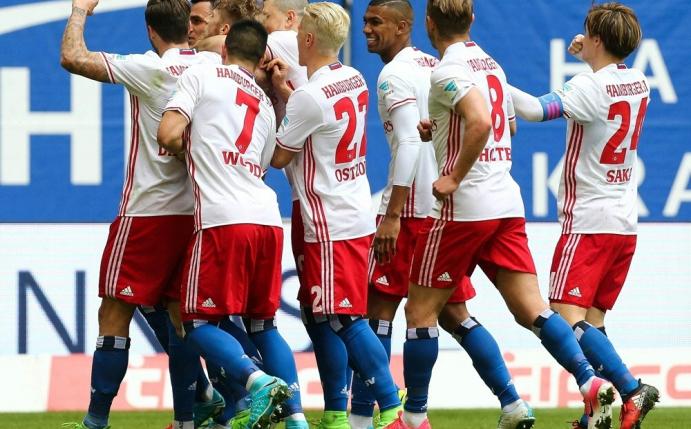HSV-Jubeltraube beim 2:1-Heimsieg gegen Hoffenheim