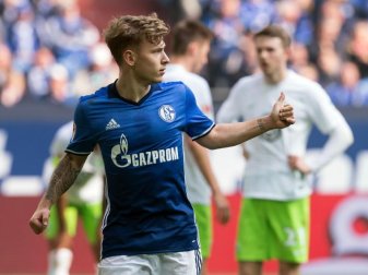 Schalkes Max Meyer zeigte gegen Wolfsburg eine ganz starke Leistung. Foto: Guido Kirchner Schalkes Max Meyer zeigte gegen Wolfsburg eine ganz starke Leistung. Foto: Guido Kirchner