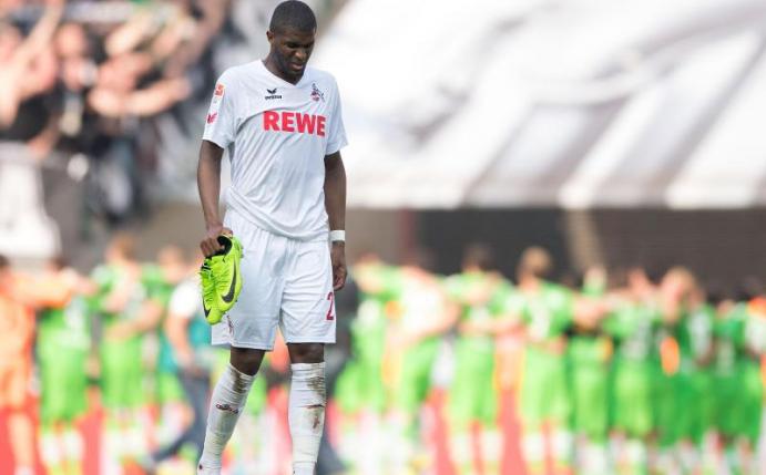 Kölns Anthony Modeste verließ nach der Niederlage enttäuscht den Platz. Foto: Marius Becker