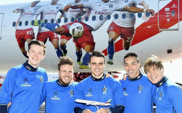 Der HSV freut sich über den neuen Emirates-Jet