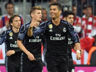 C. Ronaldo erzielt als erster Spieler 100 Tore in europäischen Pokalwettbewerben. Foto: Sven Hoppe C. Ronaldo erzielt als erster Spieler 100 Tore in europäischen Pokalwettbewerben. Foto: Sven Hoppe