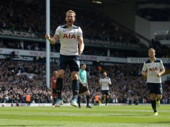 Harry Kane traf für Tottenham zum zwischenzeitlichen 3:0. Foto: Victoria Jones