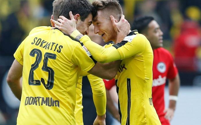 Sokratis und Reus brachten den BVB auf die Siegerstraße