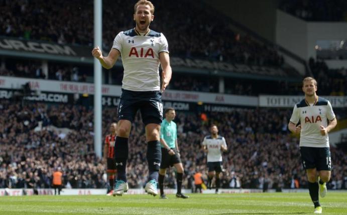 Harry Kane traf für Tottenham zum zwischenzeitlichen 3:0. Foto: Victoria Jones
