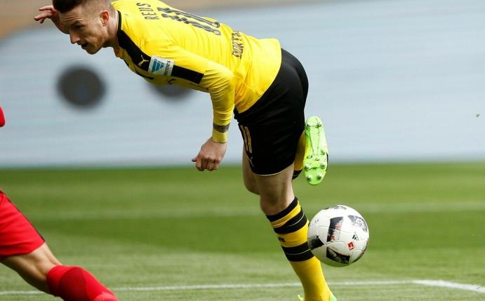 Marco Reus traf gegen Frankfurt mit der Hacke