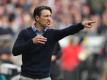 Frankfurts Trainer Niko Kovac fordert drei Punkte von seinem Team gegen den FC Augsburg. Foto: Arne Dedert