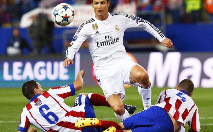 Real Madrids Superstar Cristiano Ronaldo trifft in der Champions League erneut auf Atlético Madrid. Foto: Alberto Martin