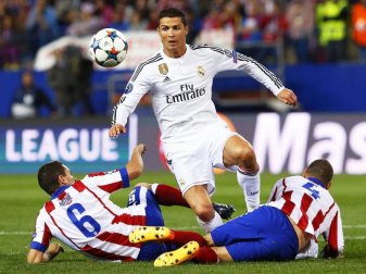 Real Madrids Superstar Cristiano Ronaldo trifft in der Champions League erneut auf Atlético Madrid. Foto: Alberto Martin Real Madrids Superstar Cristiano Ronaldo trifft in der Champions League erneut auf Atlético Madrid. Foto: Alberto Martin