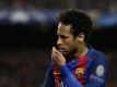 Neymar wurde nach seiner Gelb-Roten Karte gegen Málaga für drei Liga-Spiel gesperrt. Foto: Emilio Morenatti