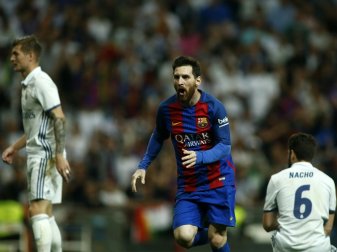 Lionel Messi erzielt den 2:1-Siegtreffer gegen Real Lionel Messi erzielt den 2:1-Siegtreffer gegen Real