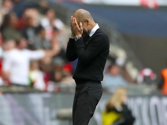 Trainer Pep Guardiola kann in dieser Saison mit Manchester City keinen Titel mehr gewinnen. Foto: Nick Potts Trainer Pep Guardiola kann in dieser Saison mit Manchester City keinen Titel mehr gewinnen. Foto: Nick Potts