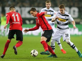 Borussia Mönchengladbach und Eintracht Frankfurt spielen um den Einzug ins Pokalfinale. Foto: Maja Hitij Borussia Mönchengladbach und Eintracht Frankfurt spielen um den Einzug ins Pokalfinale. Foto: Maja Hitij